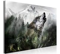 murando Canvas Wall Art Wolf 90x60 cm / 36"x24" 1 pcs Large Canvas Prints XXL - Art Deco Pictures for Bedroom Walls - Home Decor Wall Pictures for Living Room Landscape Sepia g-C-0231-b-a