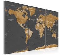 murando Canvas Wall Art World map 120x80 cm / 48"x32" 1 pc. Non-woven Canvas Prints Image Framed Artwork Painting Picture Photo Home Decoration - Continents Travel k-C-0128-b-a