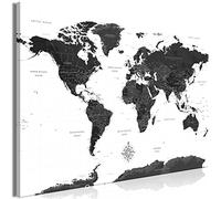 murando - Canvas Wall Art World map 90x60 cm - 1 piece Large Canvas Prints XXL - Art Deco Pictures for Bedroom Walls- Home Decor Wall Pictures for Living Room - k-A-0423-b-a