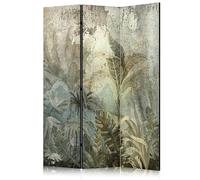 murando Decorative Room Divider Abstraction 135x172 cm / 54"x68" Single-Sided Folding Screen 3 Panels Room Partition Non-Woven Canvas Print Opaque Photo - nature botanical b-C-10082-z-b