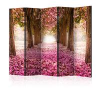 murando Decorative Room Divider Forest 225x172 cm / 89"x68" Double-Sided Folding Screen 5 Panels Room Partition Non-Woven Canvas Print Opaque Photo Display Tree c-A-0031-z-c