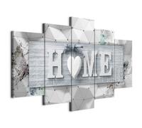 murando - Hand-Textured Canvas Wall Art 225x112,5 cm / 88,6" x 44,3" Canvas Print with Acrylic Gel Texture - Artwork Painting Picture Photo Home Decoration 5 pieces home boards 3D m-C-0251-b-o