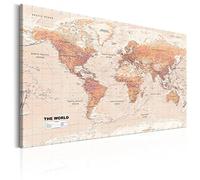 murando Handart Canvas Wall Art 120x80 cm / 47.2" x 31.5" Non-woven Canvas Prints Image Framed Artwork Painting Picture Photo Home Decoration world map k-A-0207-b-c