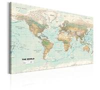 murando Handart Canvas Wall Art 90x60 cm/ 35.4"x 23.6" Non-woven Canvas Prints Image Framed Artwork Painting Picture Photo Home Decoration 1 piece world map k-A-0207-b-d