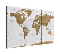 murando Handart Canvas Wall Art 90x60 cm/ 35.4" x 23.6" Non-woven Canvas Prints Image Framed Artwork Painting Picture Photo Home Decoration 3 pieces world map card art k-A-0104-b-f