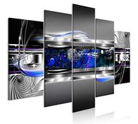 murando Handart Canvas Wall Art Abstract 5 pieces Canvas Prints Image Framed Painting Modern Art Photo Wall Decoration Effect 3D silver blue black