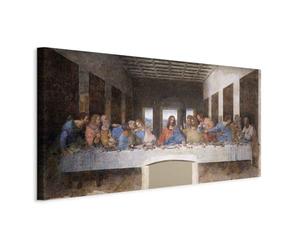 murando - Handart Canvas Wall Art Leonardo da Vinci 140x70 cm 1 piece - Non-woven Canvas Prints Image Framed Painting Modern Art Photo Wall Decoration Reproduction The Last Supper l-G-10128-b-a