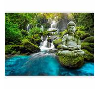 murando Photo Wallpaper 400x280 cm Non-Woven Premium Art Print Fleece Wall Mural Decoration Poster Picture Design Modern Buddha Nature Landscape c-C-0019-a-b