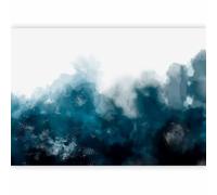 murando Photo Wallpaper Abstract 343x256 Centimetres Peel and Stick Self-Adhesive Foil Print Wall Mural Dark Blue White Illusion Like Painted n-A-1352-a-b