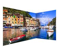 murando Photo Wallpaper Architecture 550x250 cm / 216" x 98" Non-Woven Premium Corner Art Print Fleece Wall Mural Decoration Poster Picture Design Angle Wallpaper Modern City Lake Home d-B-0297-a-a