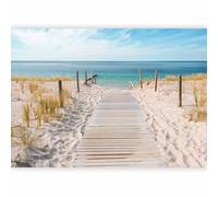 murando - Photo Wallpaper Beach 98x70 cm / 38,58" x27,55 - Peel and Stick Self-Adhesive Foil Print Wall Mural Decoration Picture Design Modern - Landscape Nature Tropical Holiday Summer c-A-0054-a-b