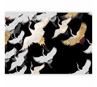 murando Photo Wallpaper Crane Bird 300x210 cm / 119"x83" Non-Woven Premium Art Print Fleece Wall Mural Decoration Poster Picture Design Modern Nature Botany Abstract g-C-10115-a-a