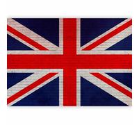murando Photo Wallpaper Flag England 300x210 cm / 118"x83" Non-Woven Premium Art Print Fleece Wall Mural Decoration Poster Picture Design Modern UK United Kingdom Blue red White n-C-10012-a-a