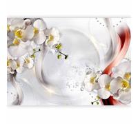 murando Photo Wallpaper Flowers Orchid 294x210 cm Peel and Stick Self-Adhesive Foil Print Wall Mural 3D Effect Diamond Abstract b-C-0743-a-a