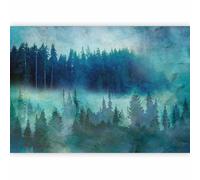 murando Photo Wallpaper Forest 392 x 280 Centimetres / 154.3" x 110.2" Peel and Stick Self-Adhesive Foil Print Wall Mural Wall Panorama Texture Trees Landscape c-C-0457-a-a
