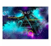 murando Photo Wallpaper Galaxy 200x140 cm / 79"x55" Non-Woven Premium Art Print Fleece Wall Mural Decoration Poster Picture Design Modern Cosmos Geometrical Abstract Milky Way a-A-10328-a-a