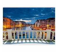 murando Photo Wallpaper Italy 147x105 cm Peel and Stick Self-Adhesive Foil Print Wall Mural Venice Landscape City Grand Canal d-C-0243-a-a