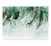 murando Photo Wallpaper Leaves 350x256 cm / 137.8 x 96.5 inches Non-Woven Premium Art Print Fleece Wall Mural Decoration Poster Picture Design Modern Nature Plant Botany Like Painted b-C-0782-a-a