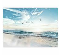 murando Photo Wallpaper Ocean Beach 200x140 cm / 79" x 56" Non-Woven Premium Art Print Fleece Wall Mural Decoration Poster Picture Design Modern Heaven Birds Landscape Nature b-B-10023-a-a