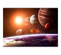 murando - Photo Wallpaper Solar System 350x256 cm / 138" x 97" - Non-Woven Premium Art Print Fleece Wall Mural Decoration Poster Picture Design Modern - Hallway Heaven Planet Cosmos c-B-10006-a-a