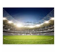 murando Photo Wallpaper Stadion 150x105 cm / 60"x42" Non-Woven Premium Art Print Fleece Wall Mural Decoration Poster Picture Design Modern Football Stadium Soccer i-B-10024-a-a