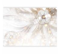 murando Premium Photo Wallpaper Flower 350x256 cm / 138"x97" Non-Woven Premium Art Print Fleece Wall Mural Decoration Poster Picture Design Modern Diamonds Ornament Bokeh a-A-10130-a-a