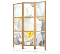 murando Room divider Flowers 135x171cm / 54"x68" 3 pieces Non-Woven Canvas Single-Sided Folding Screen Privacy wood pattern design hand made Home office Japan b-C-0395-z-b