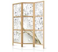 murando Room divider Flowers Tree Nature Diamond 135x171cm / 54"x68" 3 pieces Non-Woven Canvas Single-Sided Folding Screen Privacy wood pattern design hand made Home office b-C-0969-bh-c