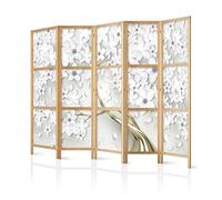 murando Room divider XXL Flowers Tree Nature Diamond 225x171cm / 89"x68" 5 pieces Non-Woven Canvas Single-Sided Folding Screen Privacy wood pattern design hand made Home office Japan b-C-0969-bh-b