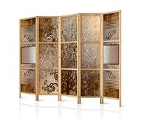 murando Room divider XXL Tree Abstract 225x171cm / 89"x68" 5 pieces Non-Woven Canvas Single-Sided Folding Screen Privacy wood pattern design hand made Home office Japan b-C-0388-z-c