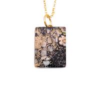 Murano Glass Millefiori Pendant, Murano Jewellery from Venice Italy, Handmade Venetian Glass Pendant on Gold Leaf, Dainty in size 2cm x 1.5cm (Pixie)