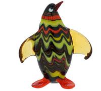 Murano Glass Penguin Bird Figurine Collectible Statue Multicolor Small