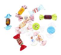 Murano Glass Sweet, Handmade Artificial Vintage Sweets Ornaments - 12Pcs Various Candy Decorations Props for Xmas Christmas Decorations & Home Wedding Party Festival Ornaments