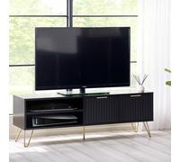 Murano TV Unit - 150cm - Ribbed - Black