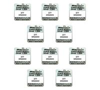 Murata 10 x 377 SR626 AG4 SR626SW Silver Oxide 0% Mercury Watch Batteries [Pack of 10]
