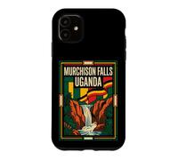Murchison Falls Uganda Flag Nile Waterfall Retro Art Case for iPhone 11
