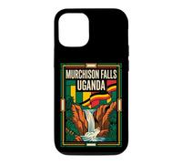 Murchison Falls Uganda Flag Nile Waterfall Retro Art Case for iPhone 12/12 Pro