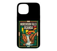 Murchison Falls Uganda Flag Nile Waterfall Retro Art Case for iPhone 15