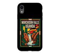 Murchison Falls Uganda Flag Nile Waterfall Retro Art Case for iPhone XR