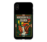 Murchison Falls Uganda Flag Nile Waterfall Retro Art Case for iPhone XS Max