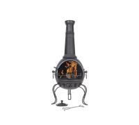 La Hacienda Murcia Large Steel Chimenea With Grill