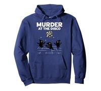 Murder At Disco Funny Crows Dancing Dancefloor Raven Pullover Hoodie