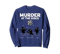 Murder At Disco Funny Crows Dancing Dancefloor Raven Sweatshirt