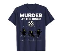 Murder at Disco Funny Crows Dancing Dancefloor Raven T-Shirt