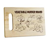 Murder Bamboo Cutting Board for Kitchen Cooking, Restaurant - Thanksgiving, Housewarming Gifts