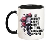 Murder Documentary Ceramic Drinkware Durable Tea Cup with Handle Tea Mugs for Hot Chocolate Café Home 330Ml