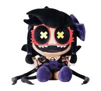Murder Drones Plush Toy, Black and Purple Gaming Character, Soft Stuffed Doll with Cross Eyes, 25cm Collectible Figure