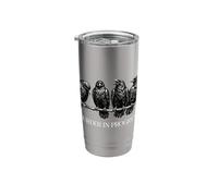 Murder in Progress Black Crow Dark Humor Gothic Bird Lover Stainless Steel Insulated Tumbler