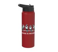 Murder in Progress Black Crow Group Dark Humor Raven Stainless Steel Insulated Water Bottle