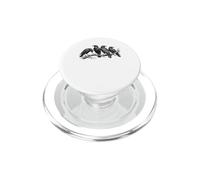 Murder In Progress Black Crow Raven Dark Humor Gothic Bird PopSockets PopGrip for MagSafe